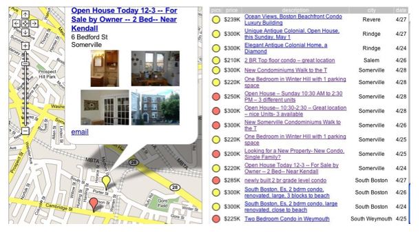 google maps plus craigslist